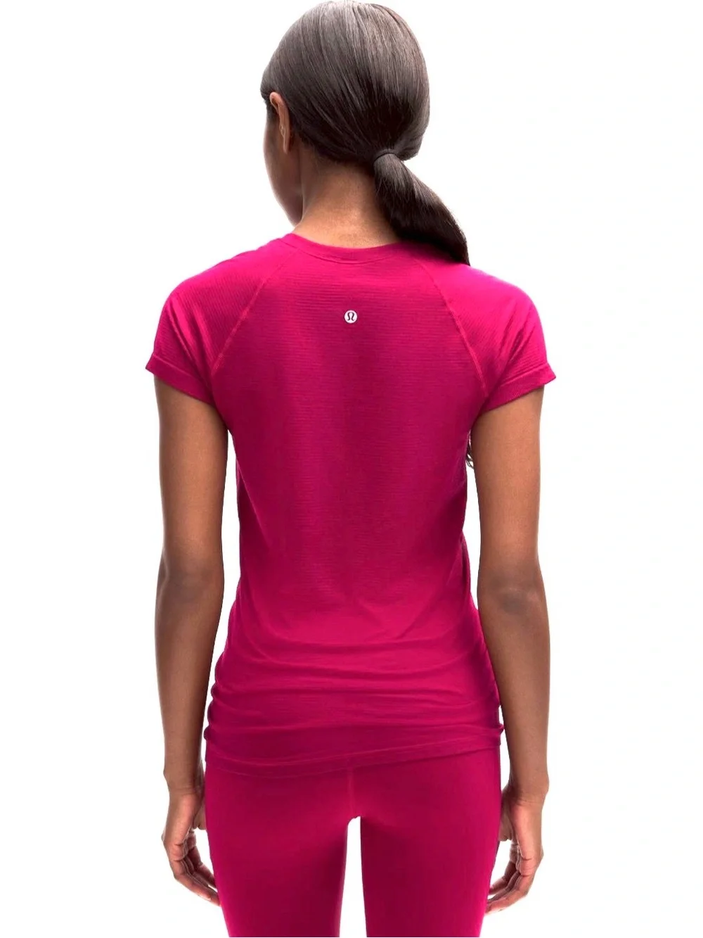 Women’s Short Sleeve Swiftly Tech- Raspberry Pink